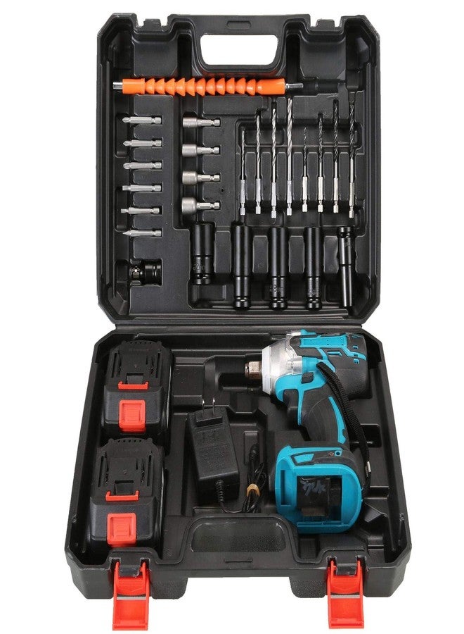 PASHANDOZ Professional Cordless Impact Wrench with Brushless Motor Heavy-Duty for Automotive & Industrial Use Brushless Copper Motor Impact Power Drill Solo Tool Loosen and Tighten Robust Nuts - Image 2